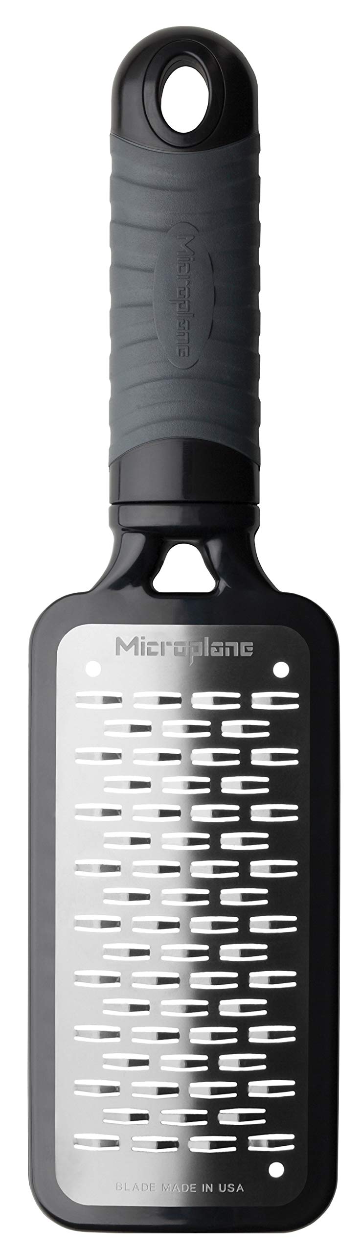 Microplane Home Series Multipurpose Coarse Grater - Easy to Use, Perfect for Everyday Cooking (Black)