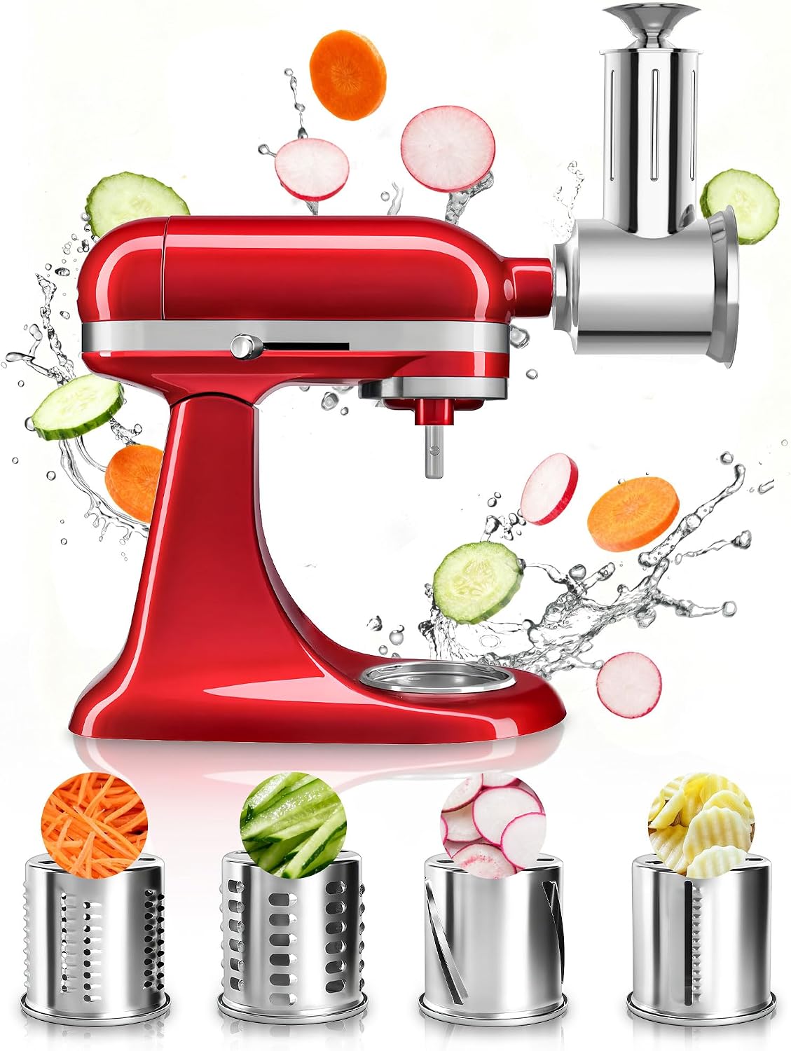 Jooke Slicer Shredder Attachment for KitchenAid Stand Mixers, Storage Case