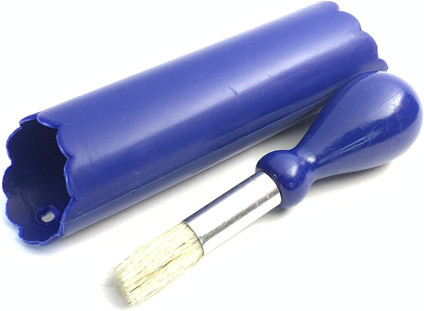 BonCera, Premium Ceramic Garlic Grater Plate Set - Blue Cross Glazed