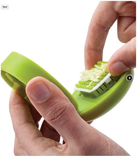 Joie Garlic Press and Chopper with Storage Container, Stainless Steel Blade