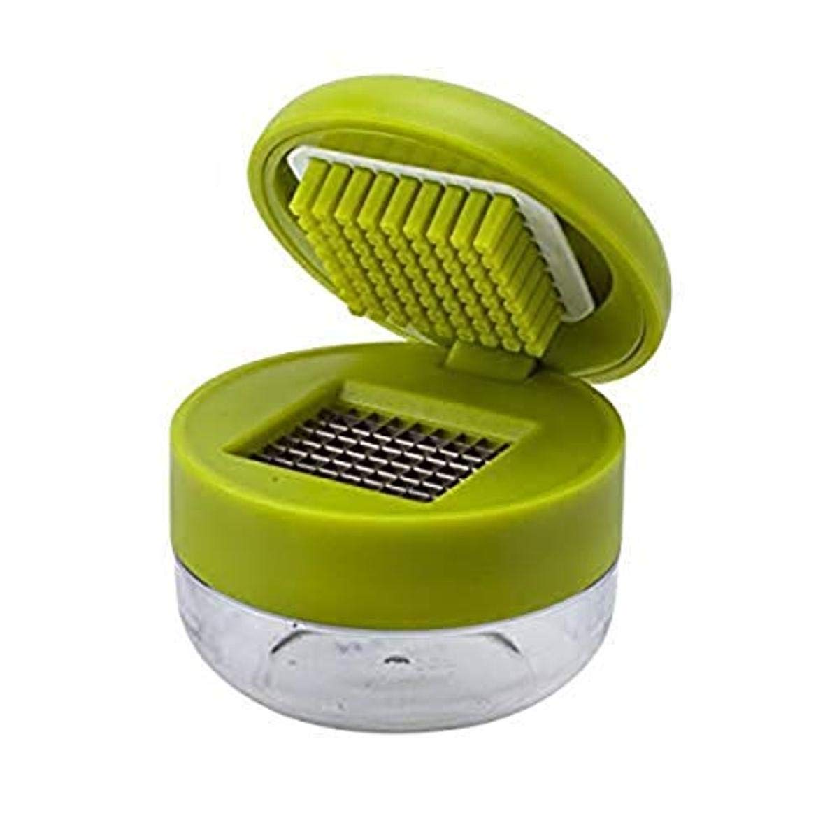 Joie Garlic Press and Chopper with Storage Container, Stainless Steel Blade