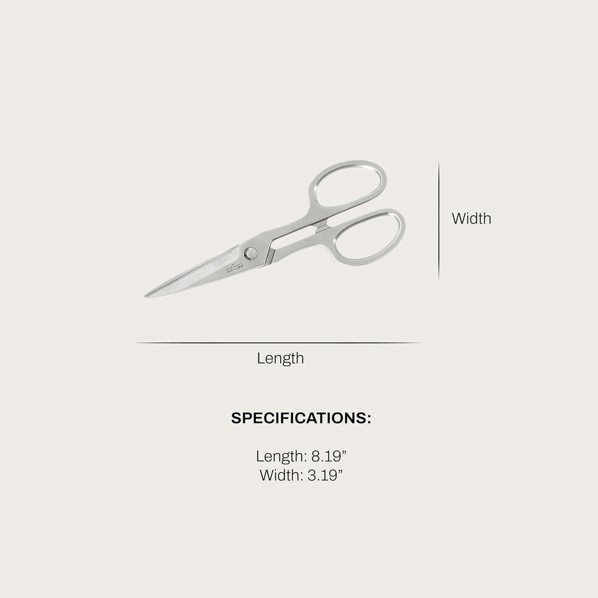 All-Clad German Stainless Steel 8-inch Shears, Kitchen Tools