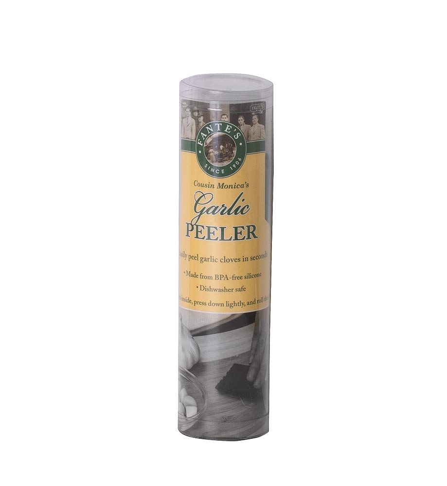 Fantes No-Peel, Self Cleaning Garlic Press, 6.25 x 1-Inches, the Italian Market Original since 1906