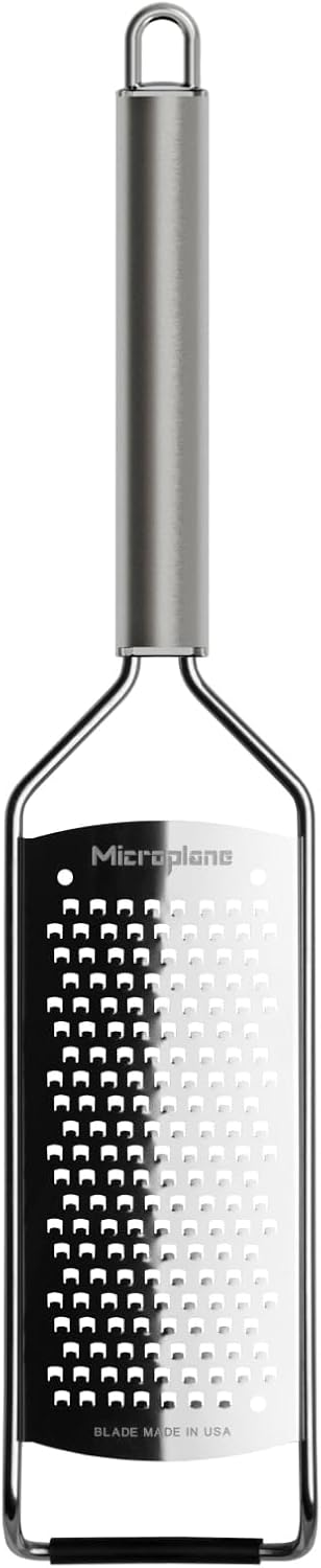 Microplane Professional Series Kitchen Grater new Coarse for Cheese, Carrot, Ginger, Coconut, Nuts and Horseradish with Stainless Steel Blades - Made in USA