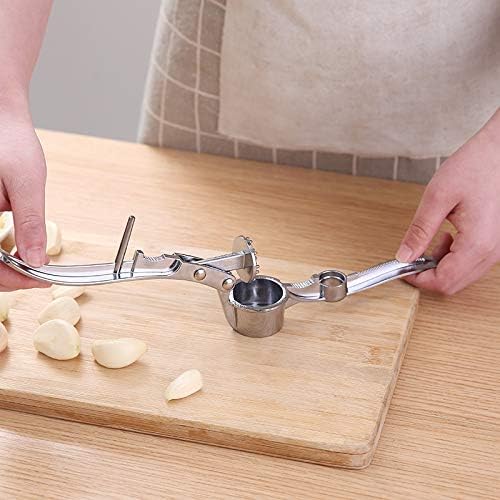 Stainless Steel Garlic Press, 5 in 1 Kitchen Mincer and Crusher