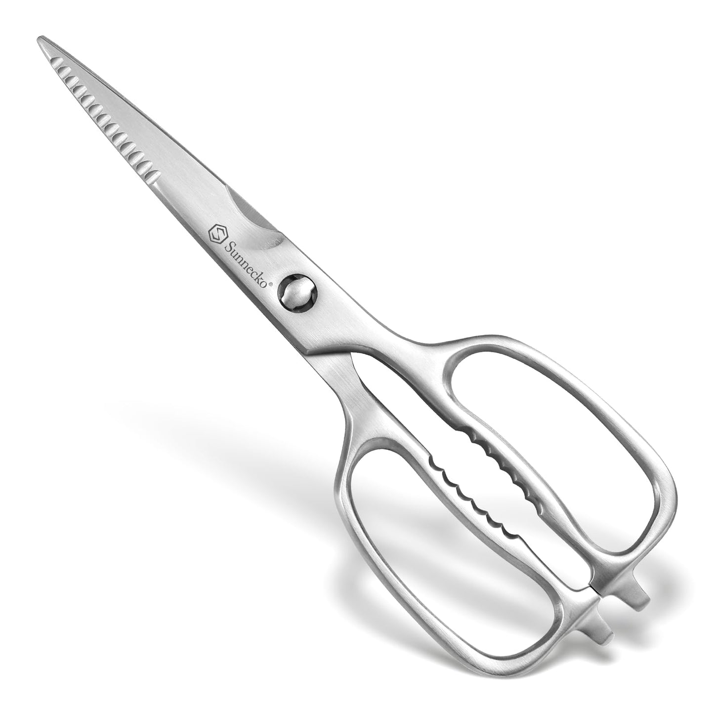 Sunnecko Kitchen Scissors All Purpose Heavy Duty Scissors Titanium Coated, Kitchen Shears for Food, Micro Serrated with Detachable Blades