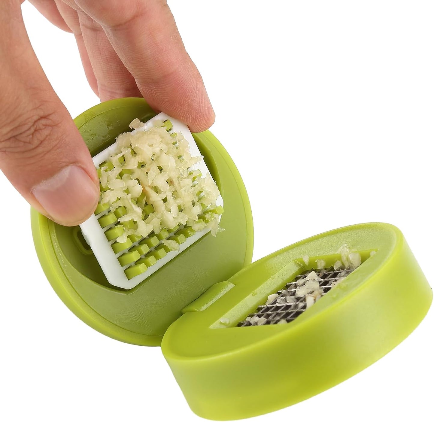 2PCS Garlic Presses and Chopper with Container