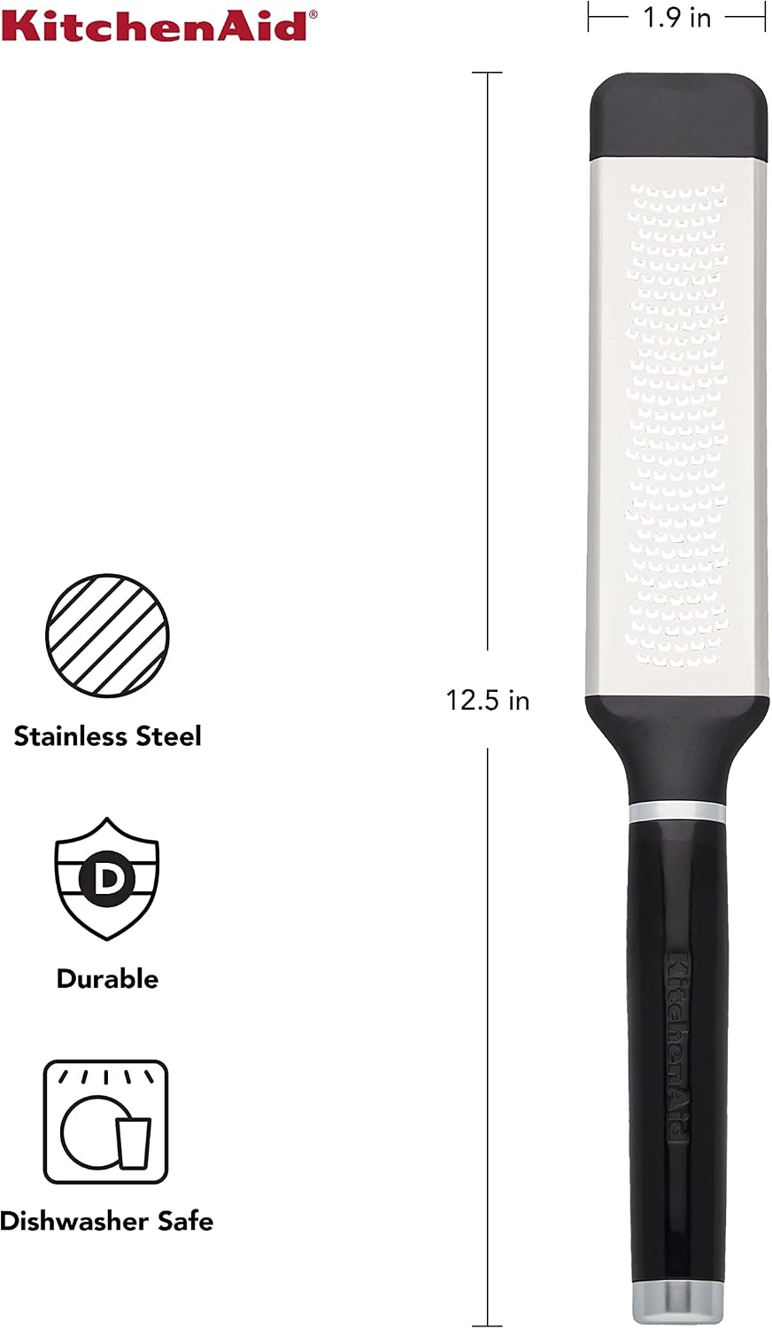 KitchenAid KE321OHOBA Classic Etched Fine Grater, One Size, Black 2