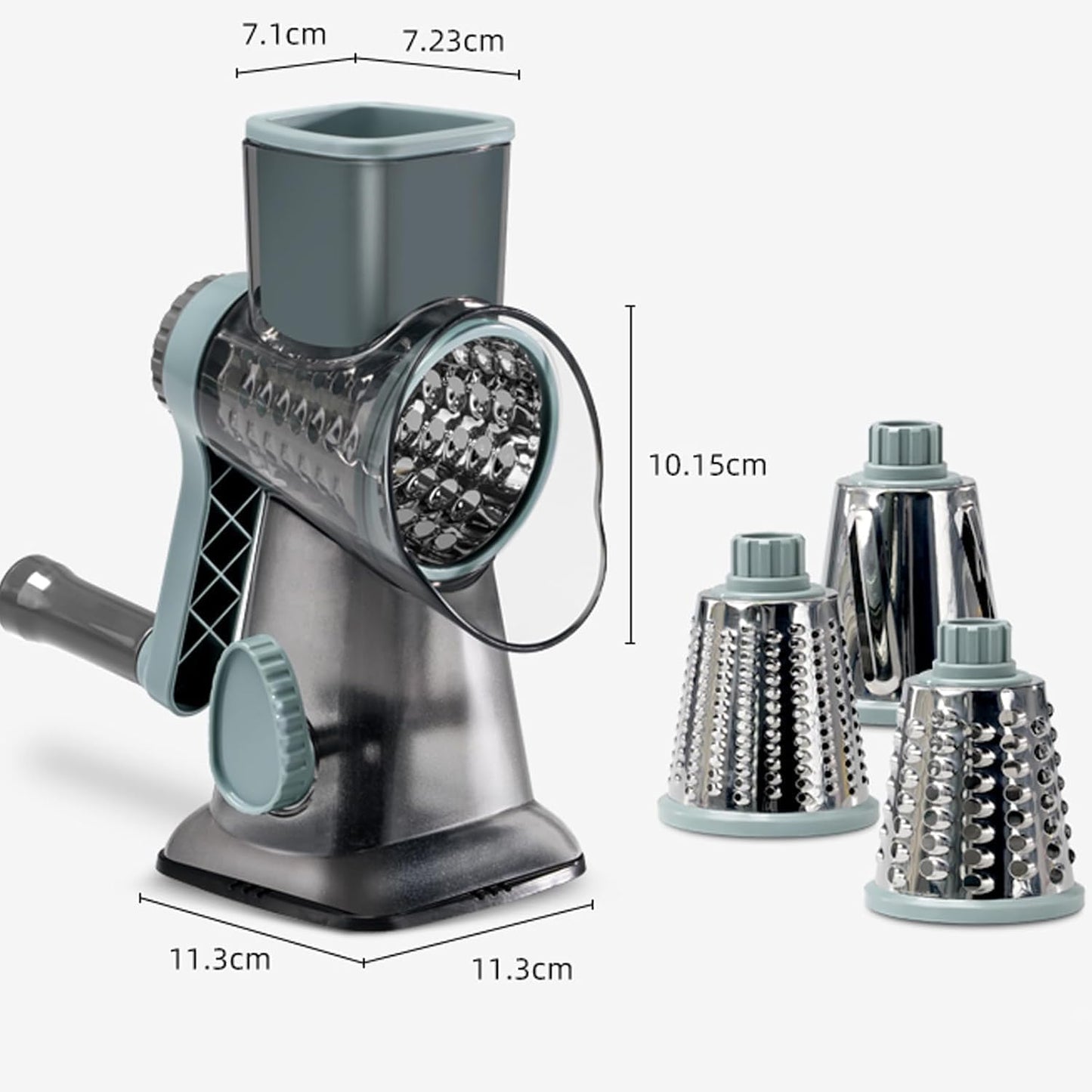 Cheese Grater with Handle,Multifunctional Rotary Cheese Grater