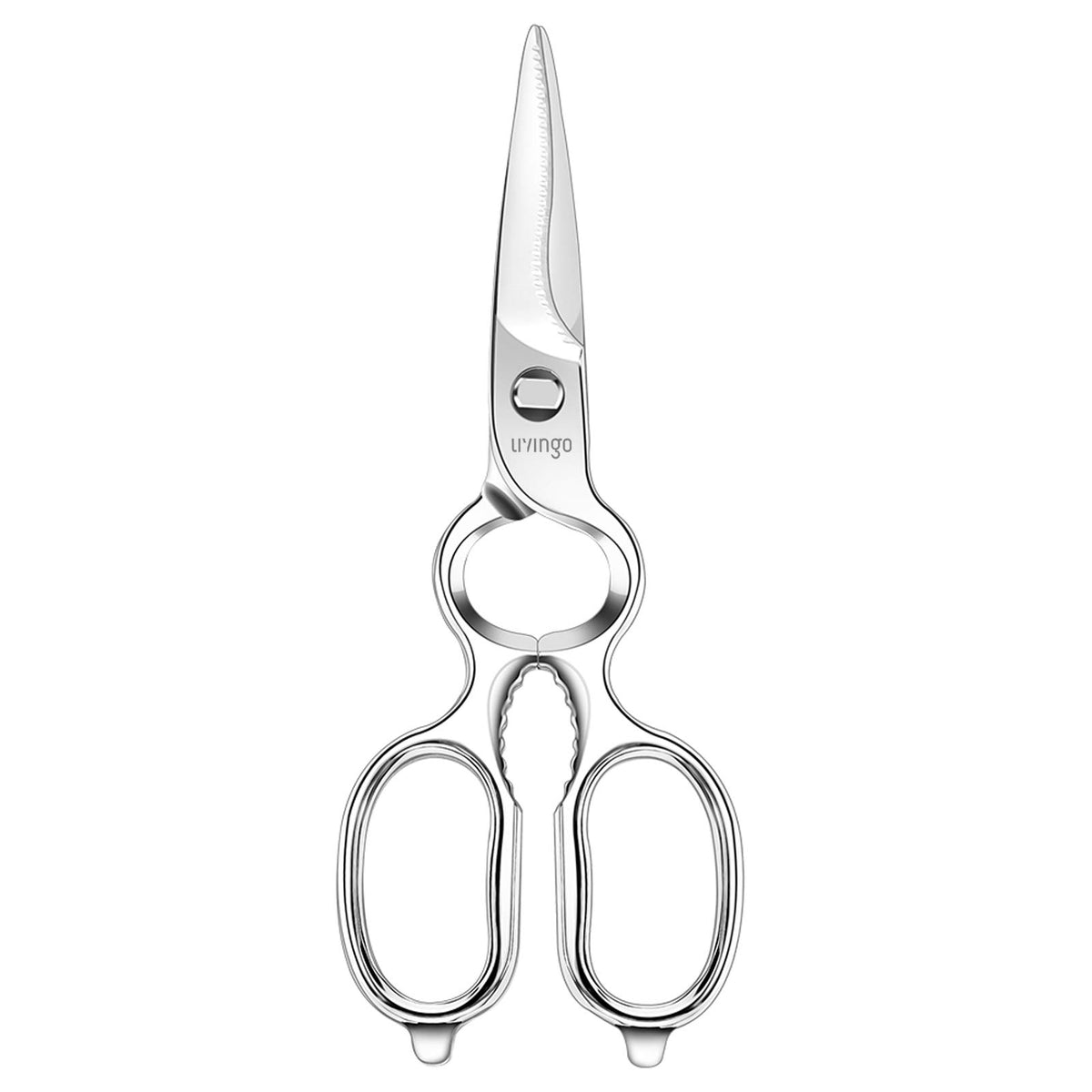 LIVINGO 8.5" Kitchen Shears Heavy Duty Forged Stainless Steel Scissors