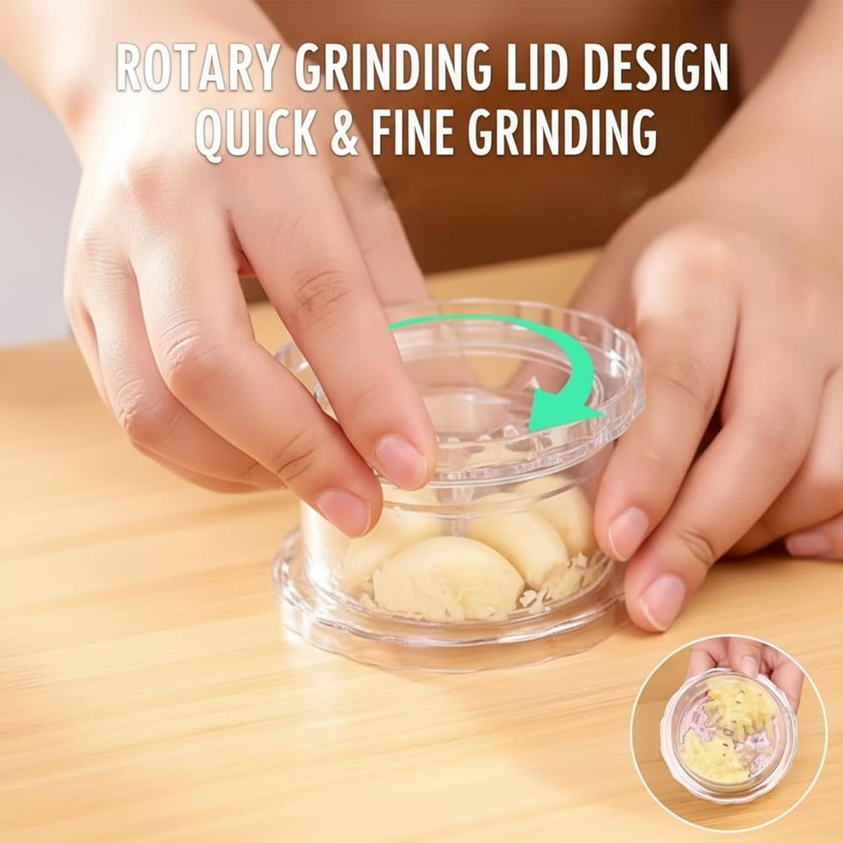 4 Pcs Garlic Presses Clear Plastic Garlic Grinder and Mincer Tool Dishwasher Safe & Easy for Kitchen