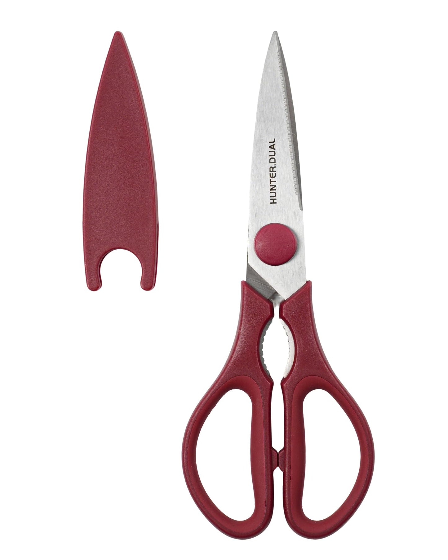 Kitchen Scissors for Food, HUNTER.DUAL Heavy Duty Come Apart Poultry Shears for Cooking, All Purpose for Cutting Chicken, Meat, Fish & Vegetables (Black, 8.35 Inch)