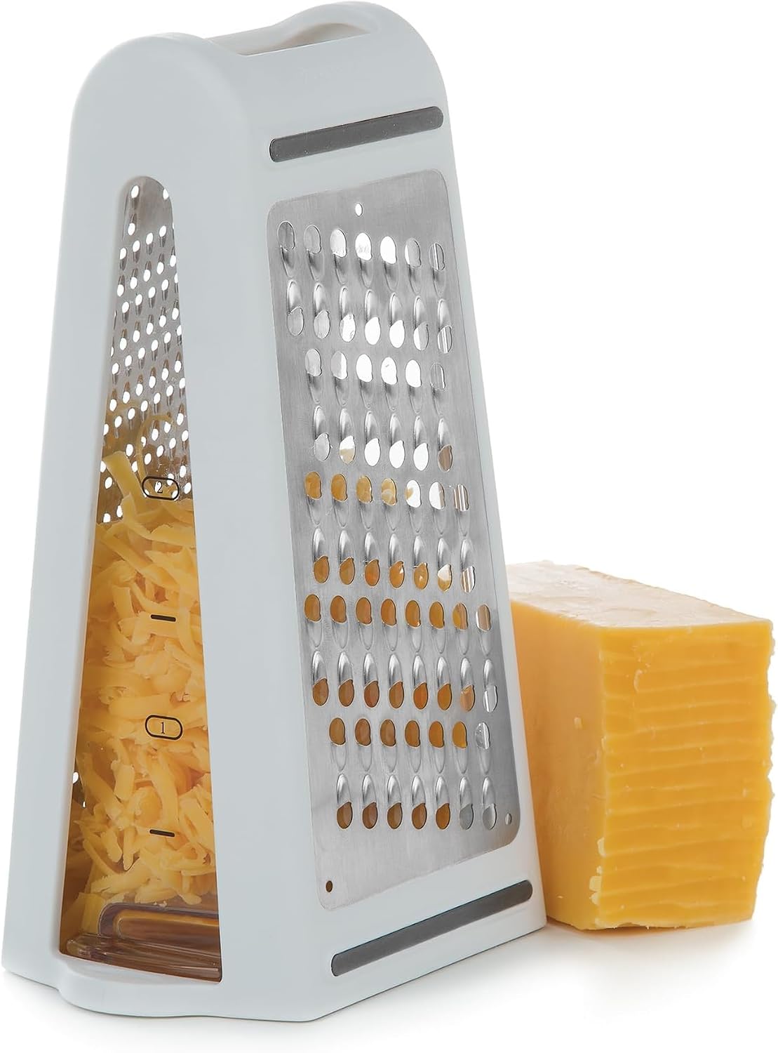 PrepSolutions 2-Way Grate & Measure Fine and Medium Grater, 2-Cup Capacity
