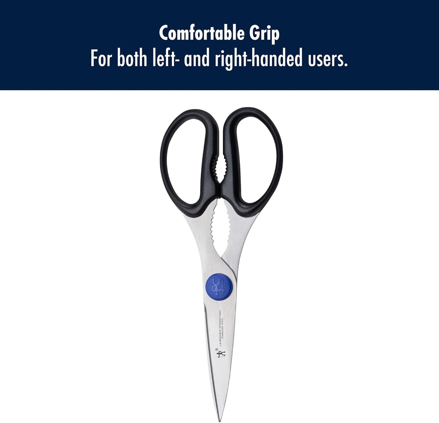 Henckels Kitchen Scissors, Micro Serrated Blade Edge, Stainless Steel