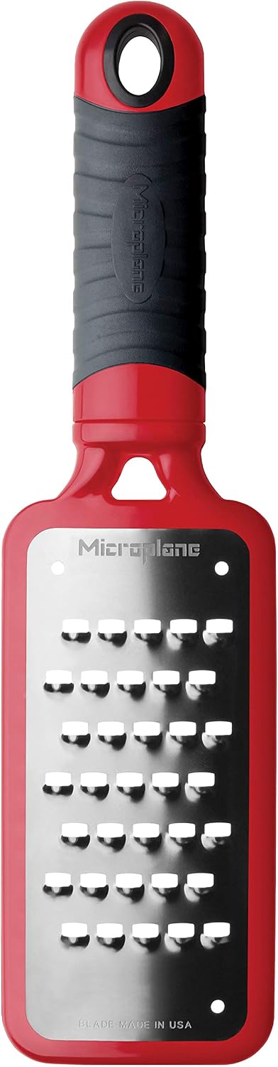 Microplane Home Series Multipurpose Coarse Grater - Easy to Use, Perfect for Everyday Cooking (Black)