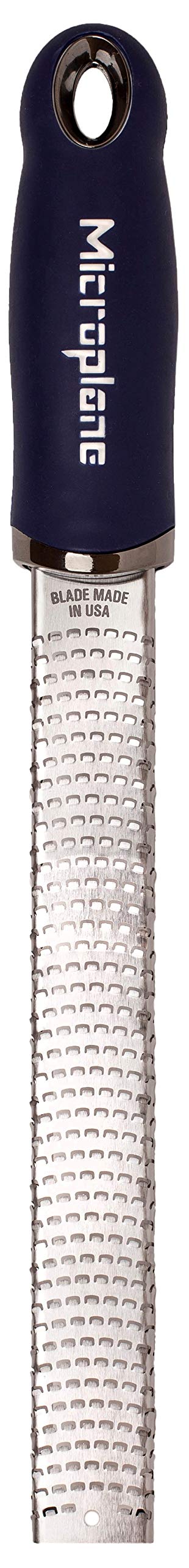 Microplane Premium Classic Series Zester 18/8, Black - Lemon Zester & Cheese Grater & Vegetable Grater - Citrus, Parmesan Cheese, Garlic, Ginger, Nutmeg, Chocolate - Stainless Steel Grater