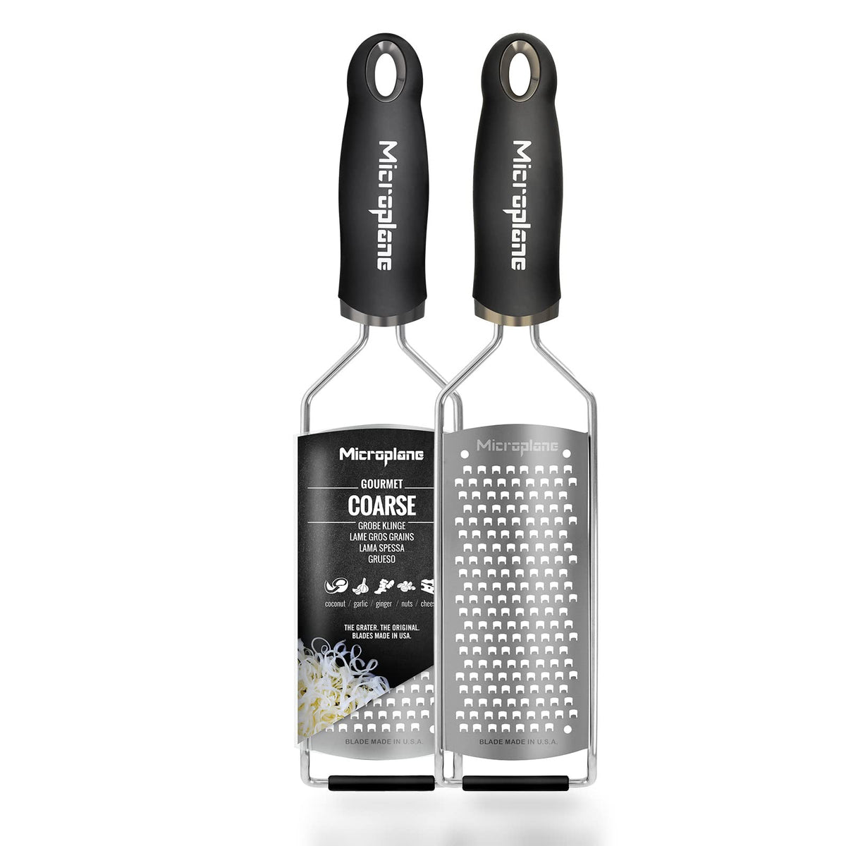 Microplane Gourmet Series Hard Cheese Grater (Fine, Black)