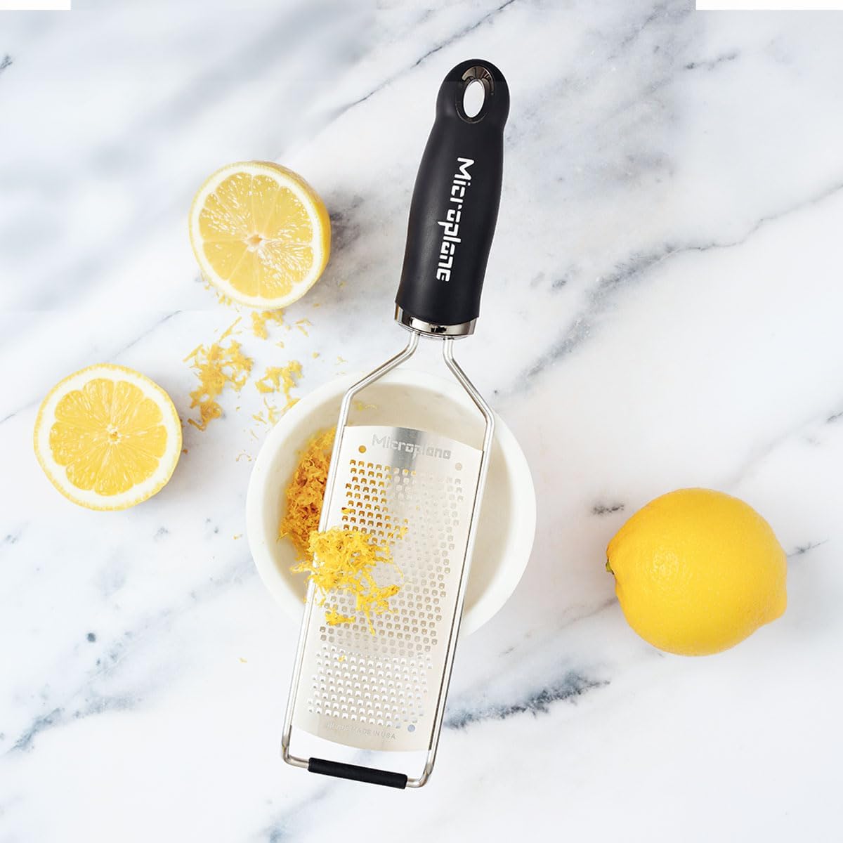 Microplane Gourmet Series Hard Cheese Grater (Fine, Black)