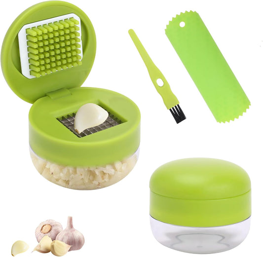 2Pcs Garlic Presses, Garlic Chopper for Garlic Ginger Fruit