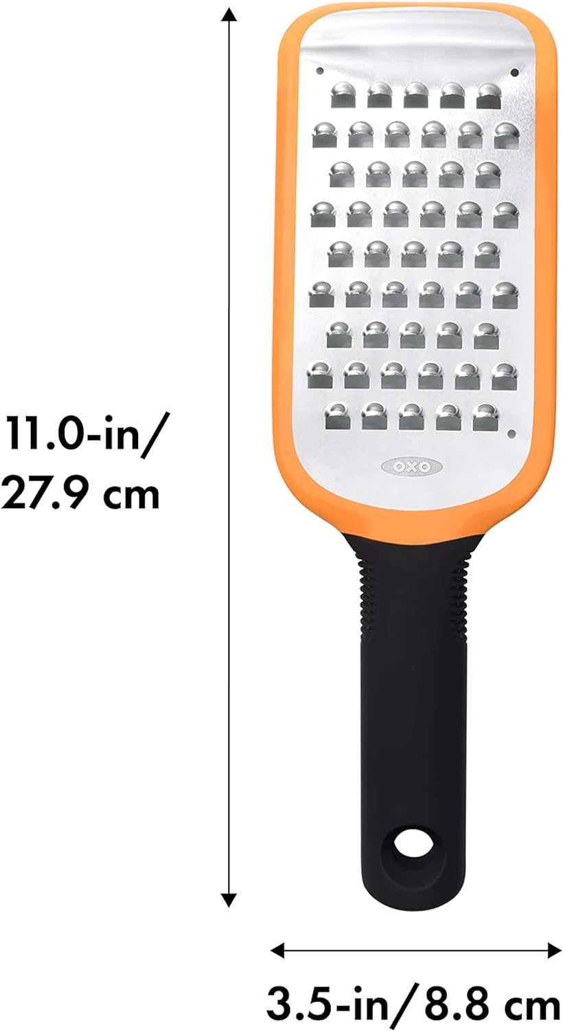 OXO Good Grips Etched Coarse Grater with Handle, Orange
