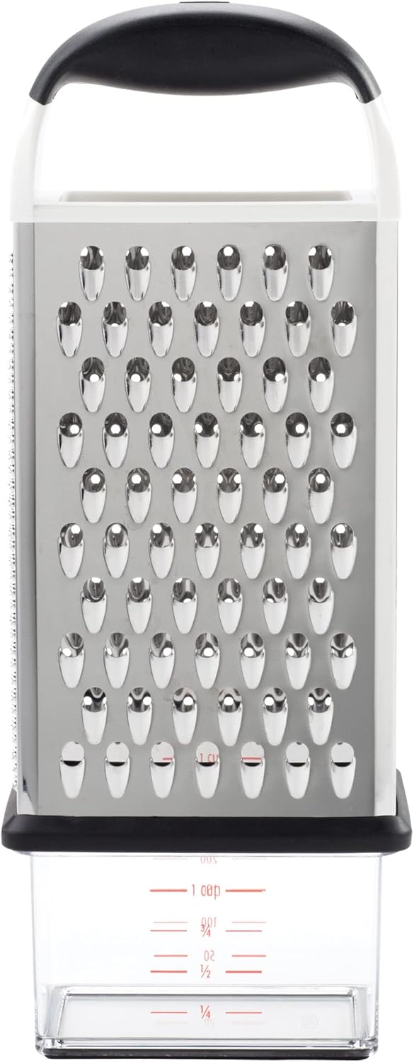 OXO Good Grips 4-Sided Box Grater for Cheese & Vegetables with Container