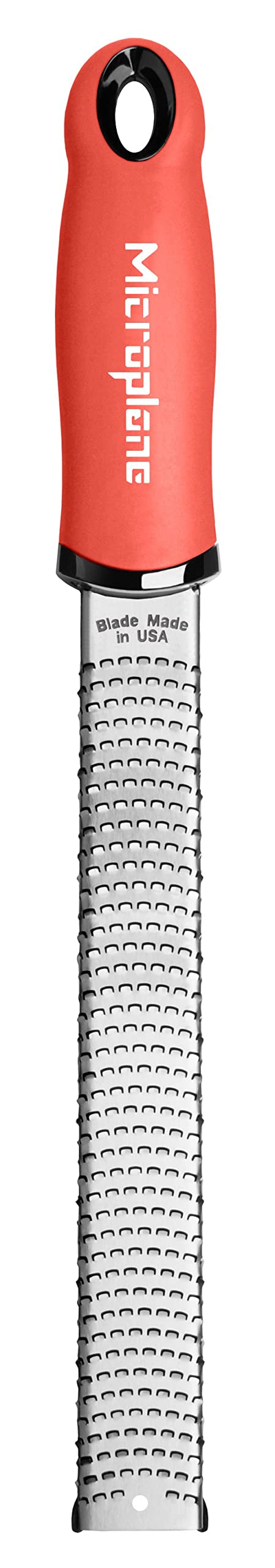 Microplane Premium Classic Series Zester 18/8, Black - Lemon Zester & Cheese Grater & Vegetable Grater - Citrus, Parmesan Cheese, Garlic, Ginger, Nutmeg, Chocolate - Stainless Steel Grater