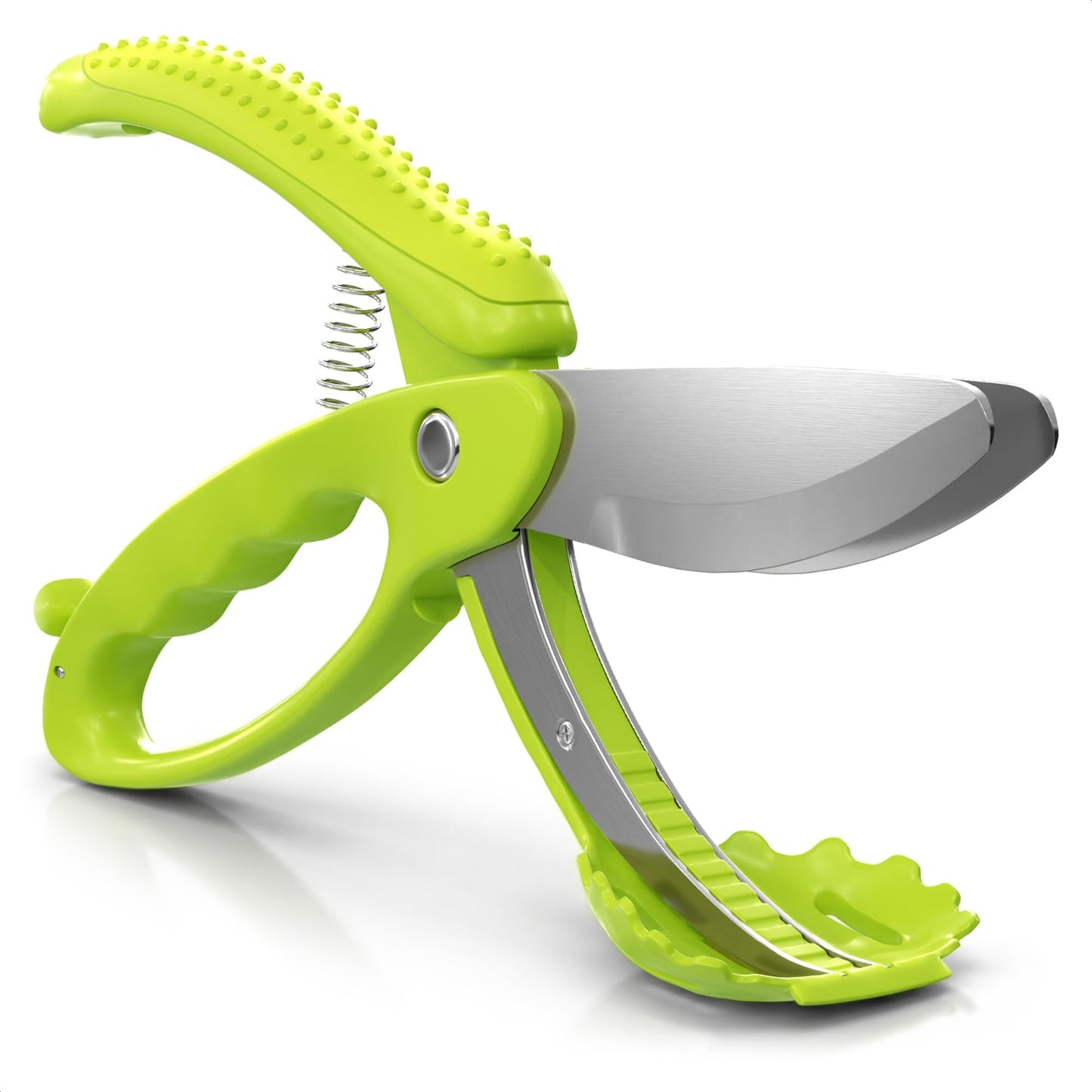2 in 1 Kitchen Scissors for Food with Cutting Board, Safety Lock