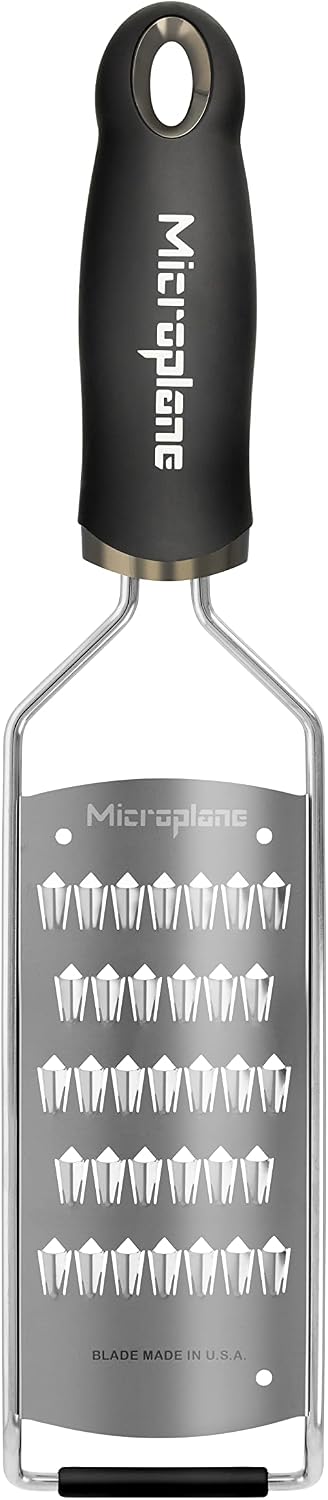 Microplane Gourmet Series Hard Cheese Grater (Fine, Black)