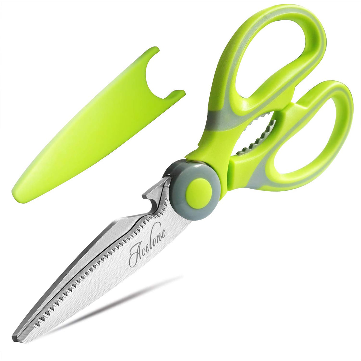 Acelone Kitchen Shears,Premium Heavy Duty Shears Ultra Sharp Stainless Steel Multi-function Kitchen Scissors for Chicken/Poultry/Fish/Meat/Vegetables/Herbs/BBQ…