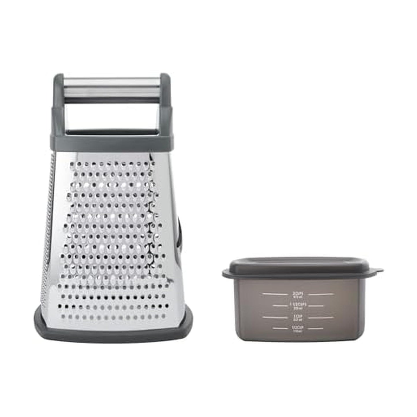 KitchenAid Gourmet 4-Sided Stainless Steel Box Grater with Detachable Storage Container
