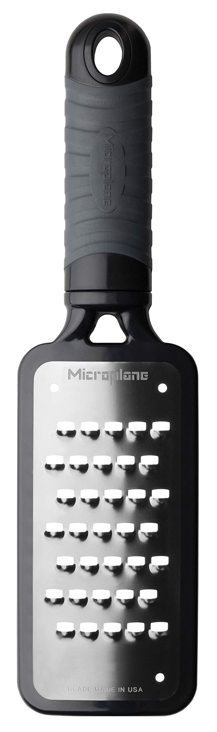 Microplane Home Series Multipurpose Coarse Grater - Easy to Use, Perfect for Everyday Cooking (Black)