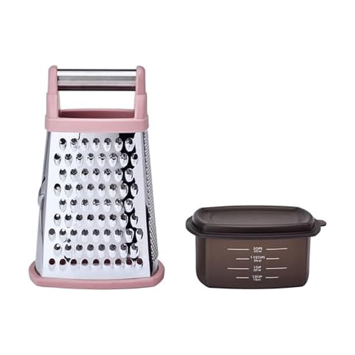 KitchenAid Gourmet 4-Sided Stainless Steel Box Grater with Detachable Storage Container