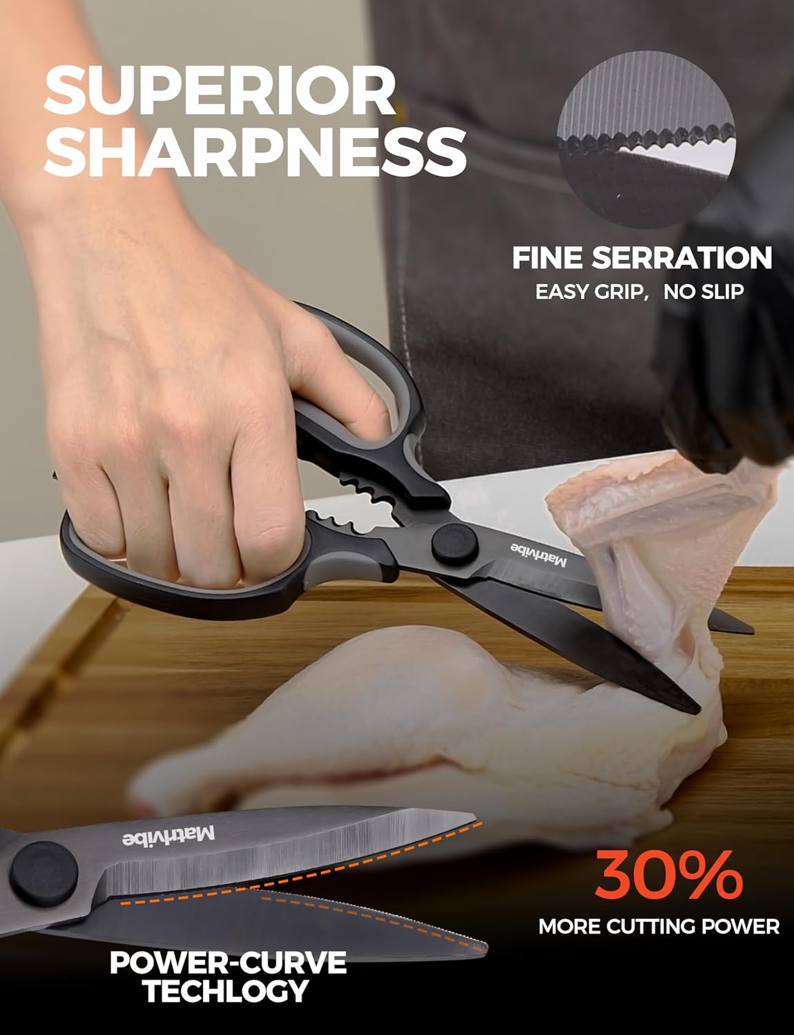 Come Apart Kitchen Shears Heavy Duty All Purpose food Scissors