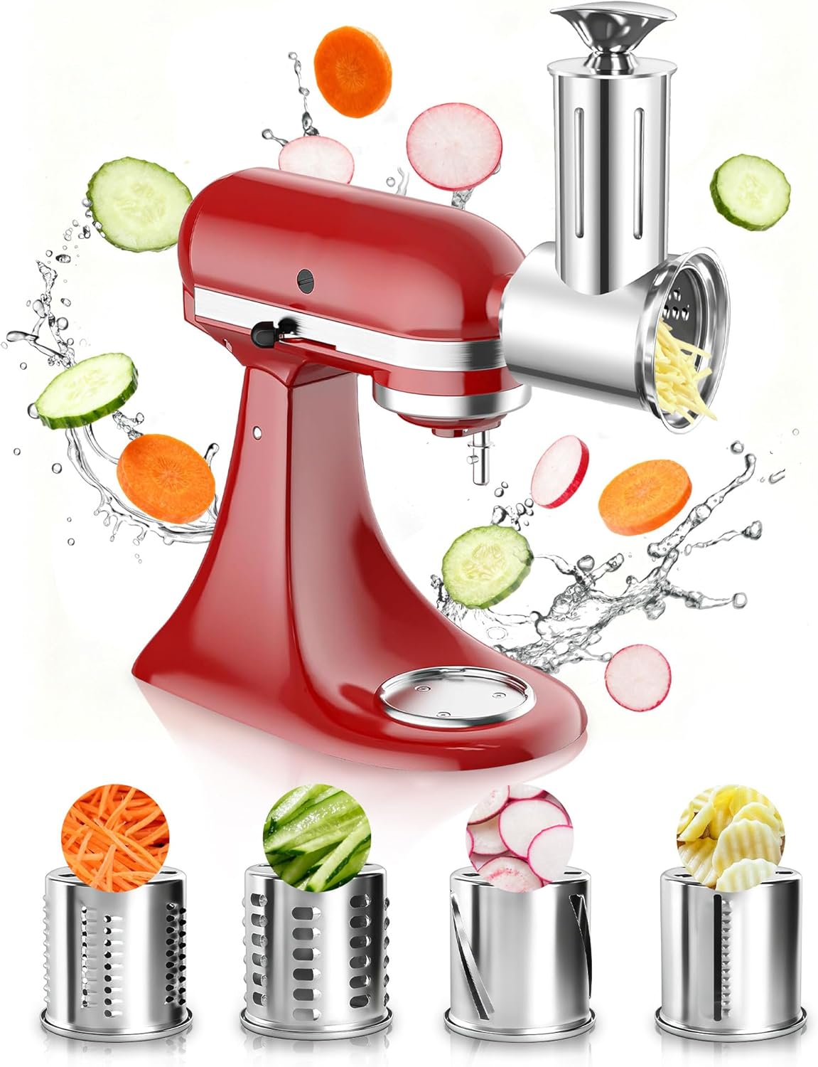 Jooke Slicer Shredder Attachment for KitchenAid Stand Mixers, Storage Case
