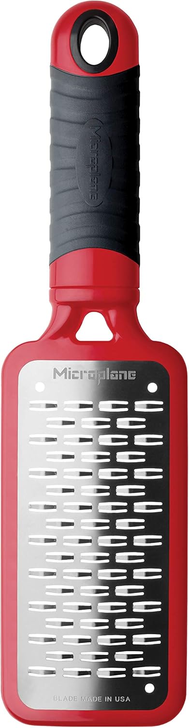 Microplane Home Series Multipurpose Coarse Grater - Easy to Use, Perfect for Everyday Cooking (Black)