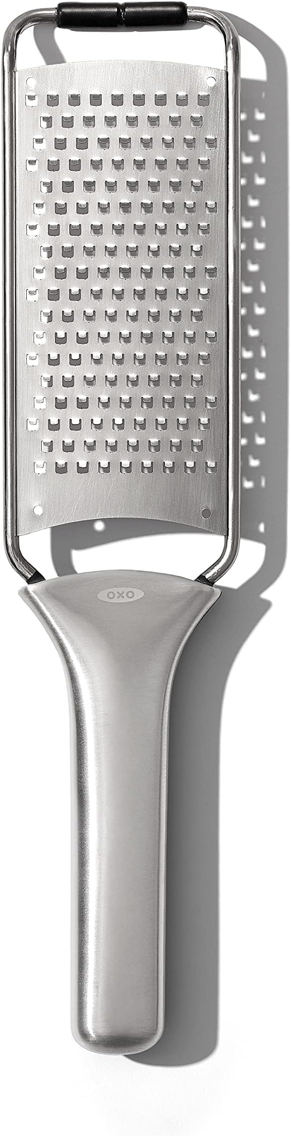 OXO Good Grips Etched Box Grater with Removable Zester | Ideal for Grating Cheese or Zesting Fruits | Storage Container Included | 4 Sided Grater | Comfortable Handle