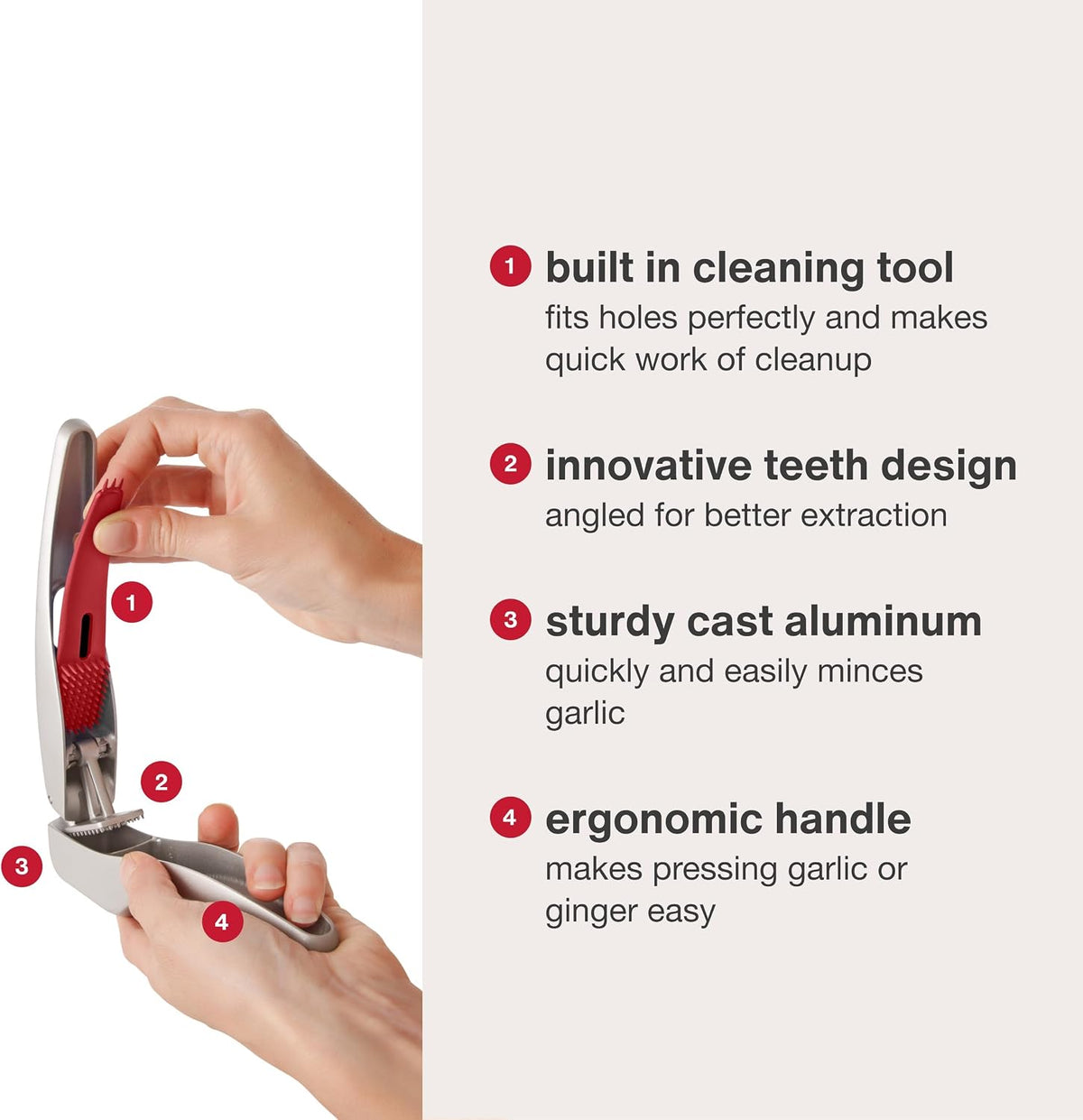 Zyliss Susi 3 Garlic Press, Aluminum