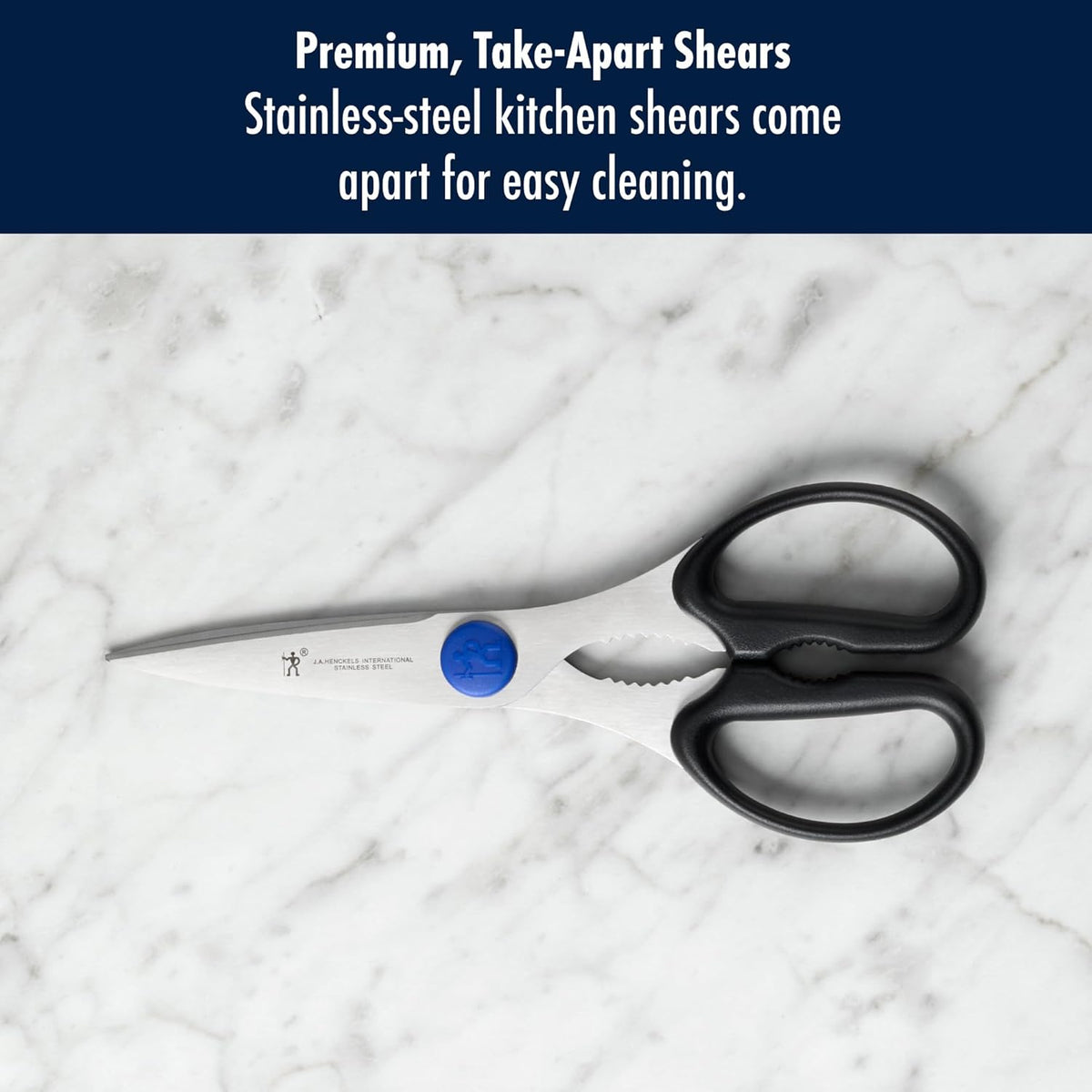 Henckels Kitchen Scissors, Micro Serrated Blade Edge, Stainless Steel