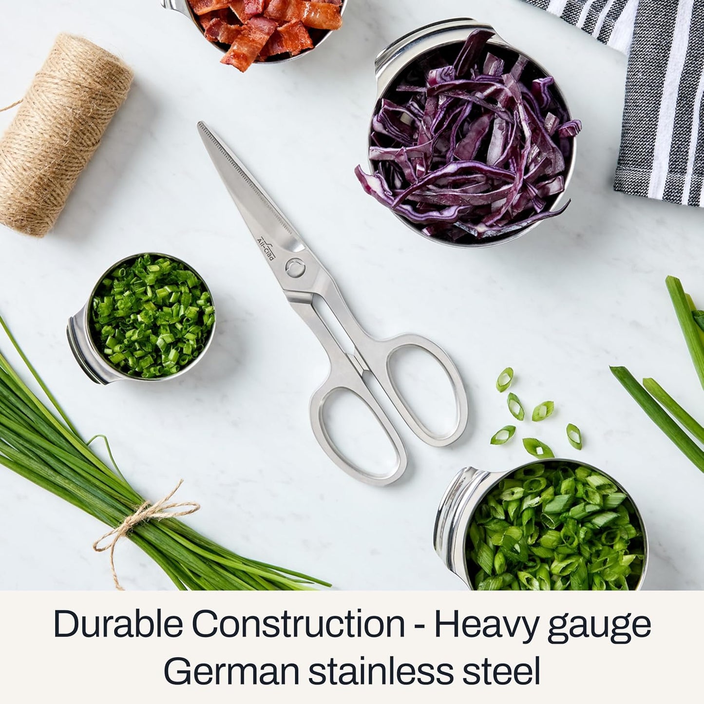 All-Clad German Stainless Steel 8-inch Shears, Kitchen Tools