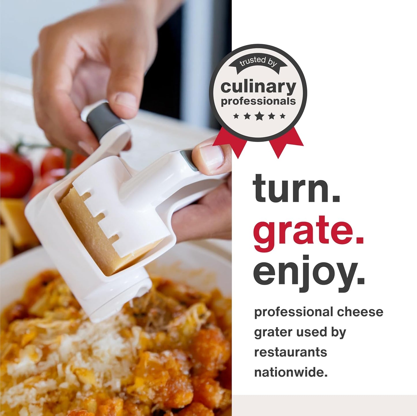 Zyliss Classic Rotary Grater, NSF-Certified Restaurant Cheese Grater