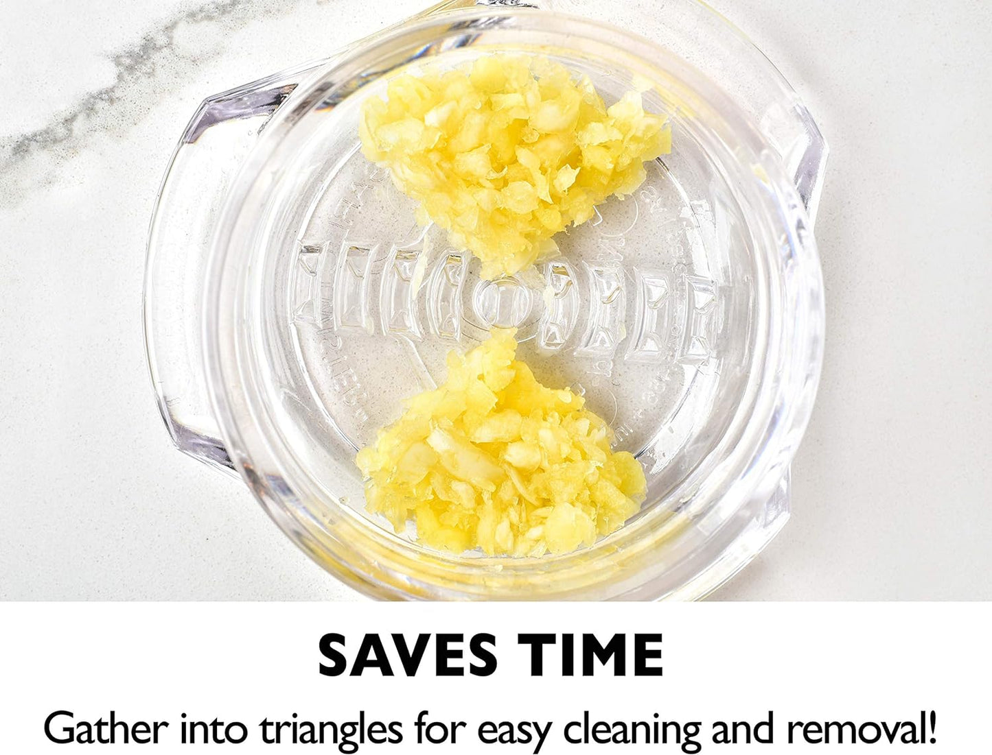 NexTrend Garlic Twister 4th Gen, clear manual garlic mincer for ginger, herbs and nuts